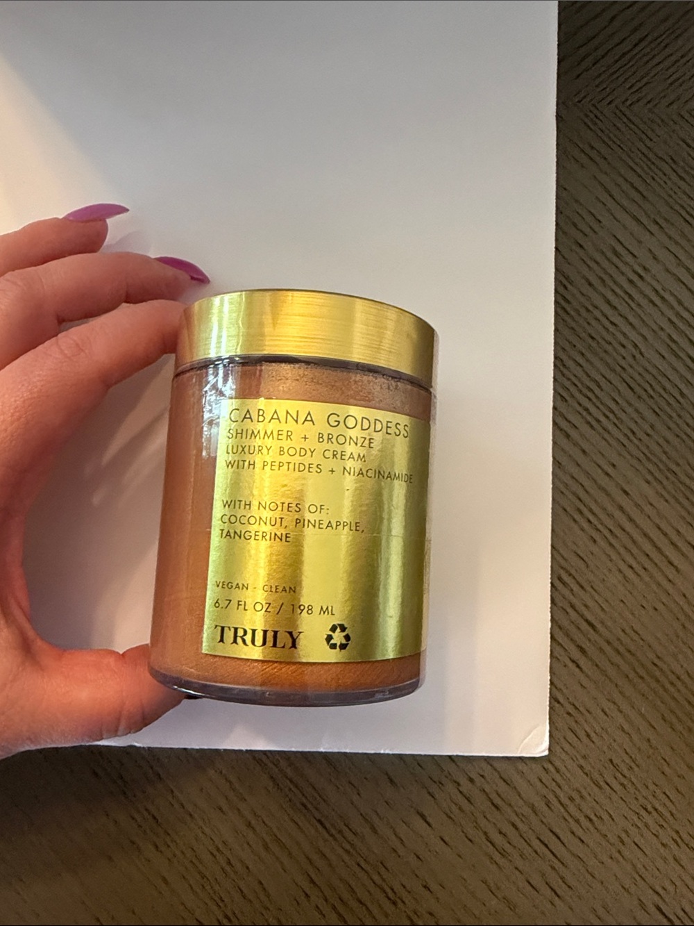 TRULY Cabana Goddess Shimmer + Bronze Body Cream - Gold and Bronze
